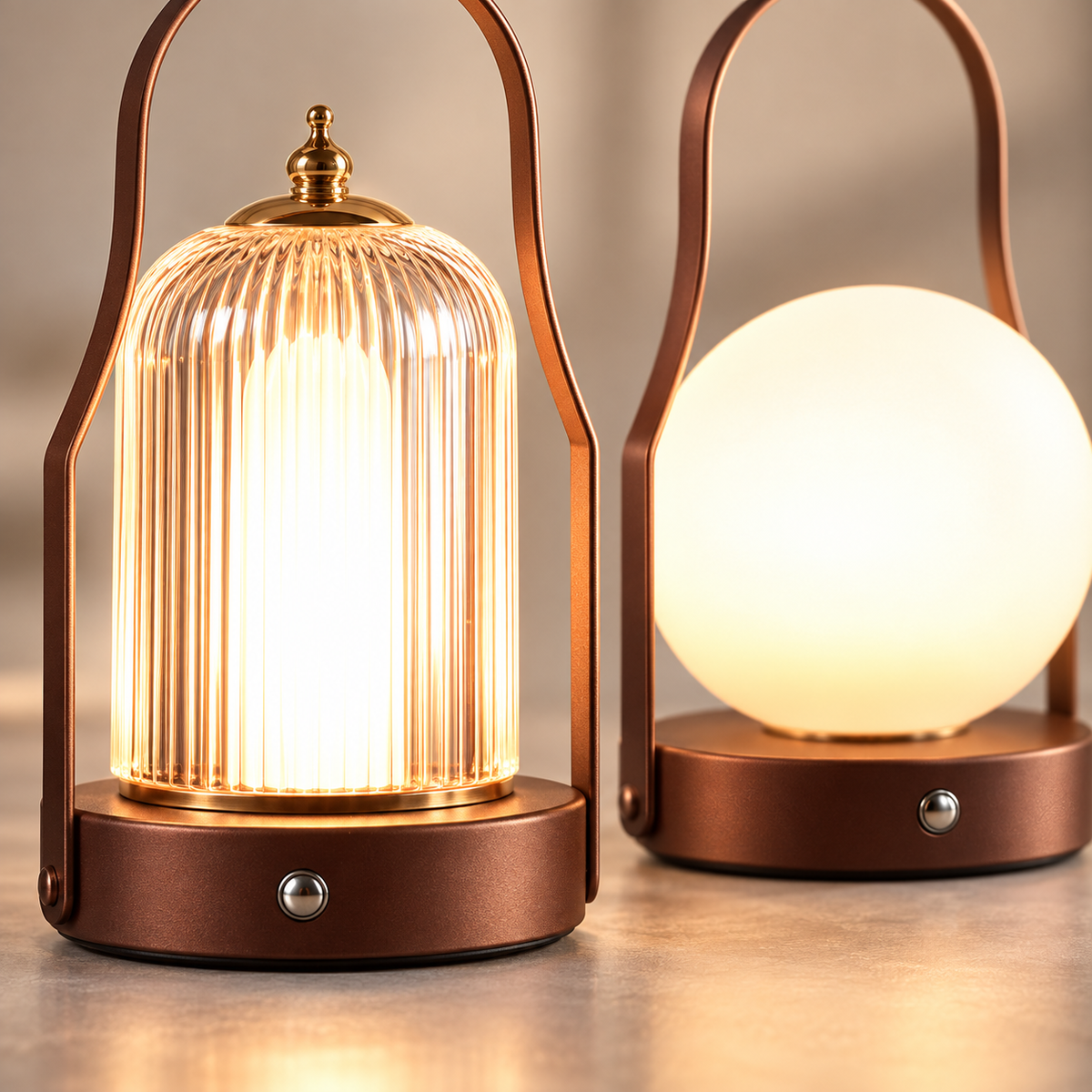 š® Lantern | Metal Glass Patio Campers | Portable Warm Glow