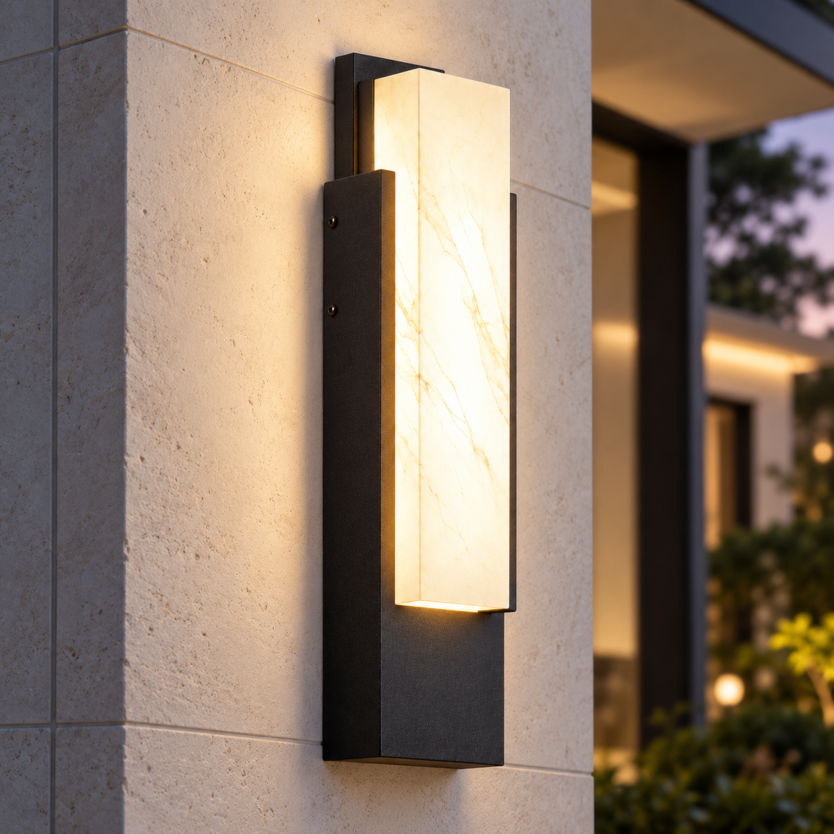 🔆 Wall | Metal Marble Outdoor Homeowners | Waterproof Warm Glow