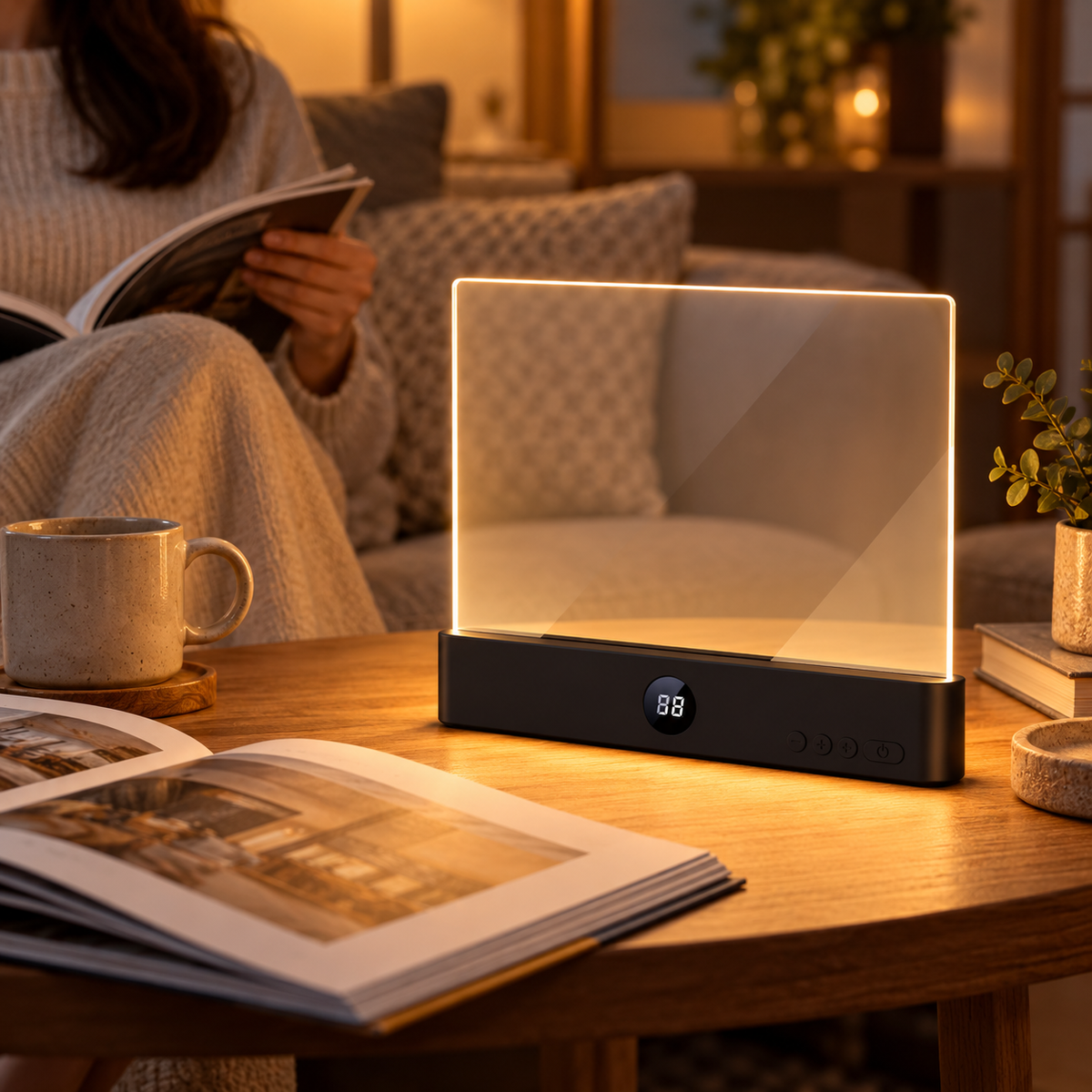 📖 Rechargeable | LED Panel Bedside Booklovers | Even Flat Page Glow