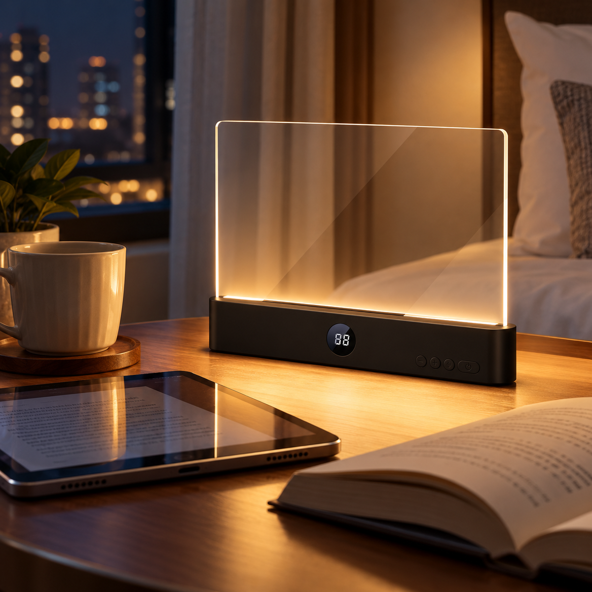 📖 Rechargeable | LED Panel Bedside Booklovers | Even Flat Page Glow