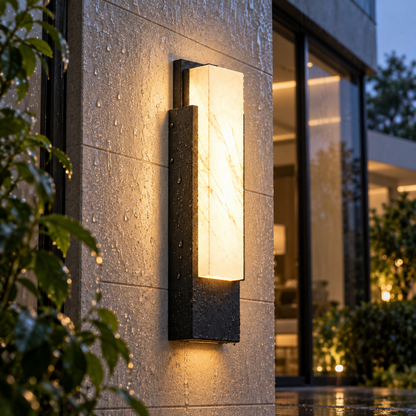 🔆 Wall | Metal Marble Outdoor Homeowners | Waterproof Warm Glow