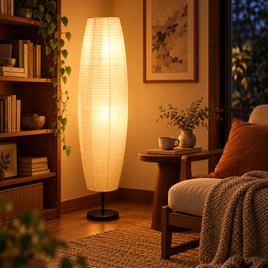 🛋️ Lamp | Rice Paper Living Renters | Minimalist Warm Glow