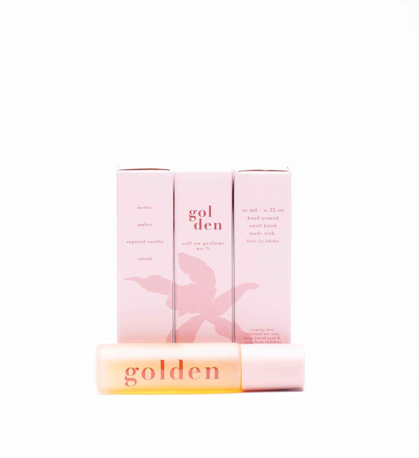 no. 31 golden • clean perfume • roll-on or eau de parfum options