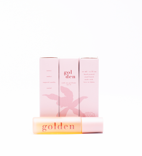 no. 31 golden • clean perfume • roll-on or eau de parfum options
