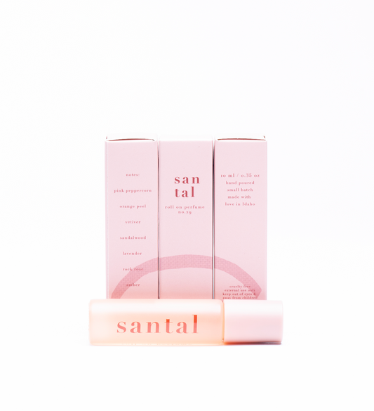 no. 29 santal • clean perfume • roll-on or eau de parfum options