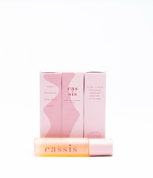 no. 9 cassis (formerly blackberry amber) • clean perfume • roll-on or eau de parfum options